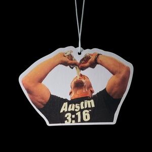 Stone Cold Steve Austin Custom Air Freshener | Fresh Aura Merch | New Car Scent